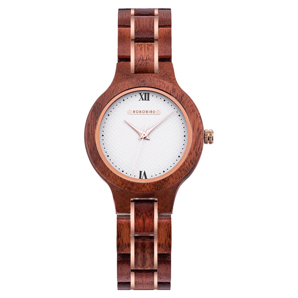 BOBO BIRD New Design Watch Women Reloj Mujer Quartz Wristwatch Female Japan Movement Wooden Gift Box zegarek damski Dropshipping