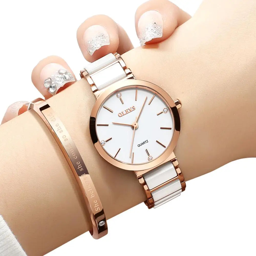 Ceramic Strap Watch