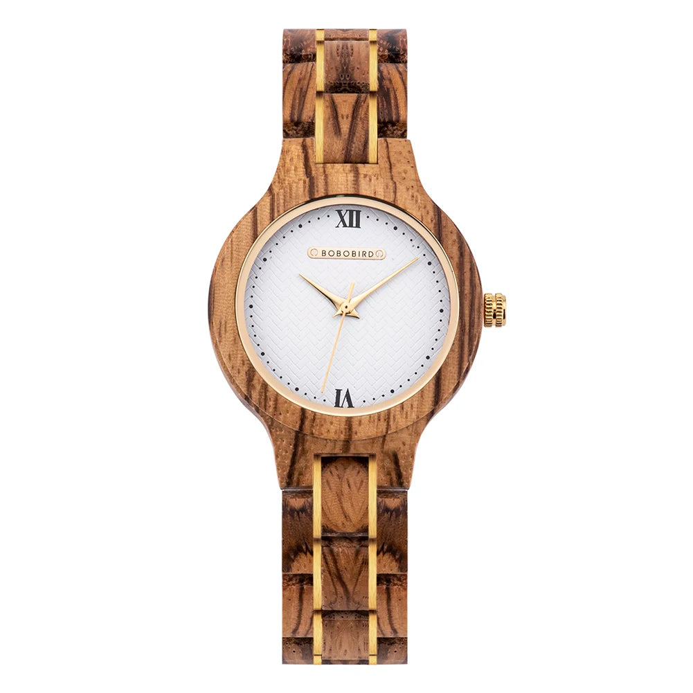 BOBO BIRD New Design Watch Women Reloj Mujer Quartz Wristwatch Female Japan Movement Wooden Gift Box zegarek damski Dropshipping