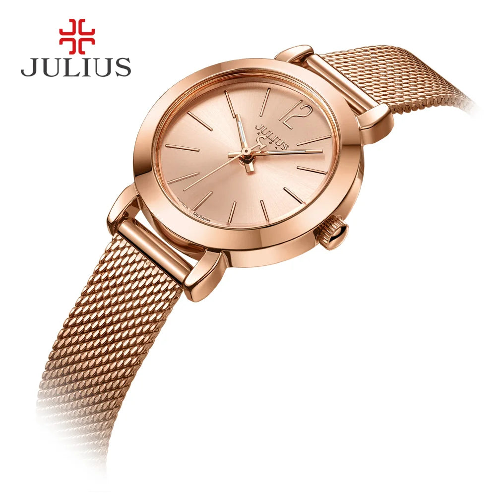 Rose Gold Mesh Watch