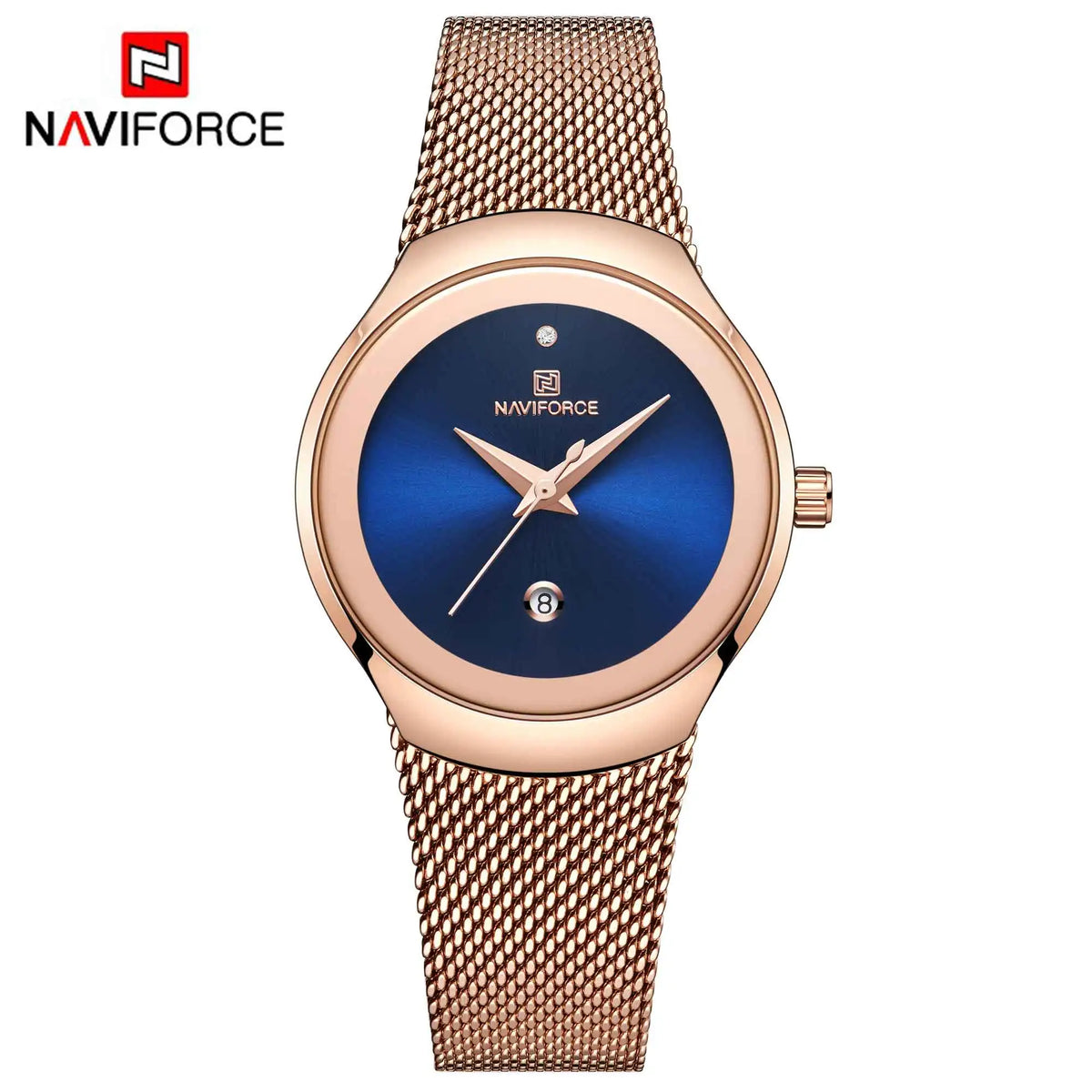 NAVIFORCE 2024 Women Watches Luxury Rose Gold Ultra Thin Ladies Watch Luxury Waterproof Quartz WristWatch Woman Relogio Feminino