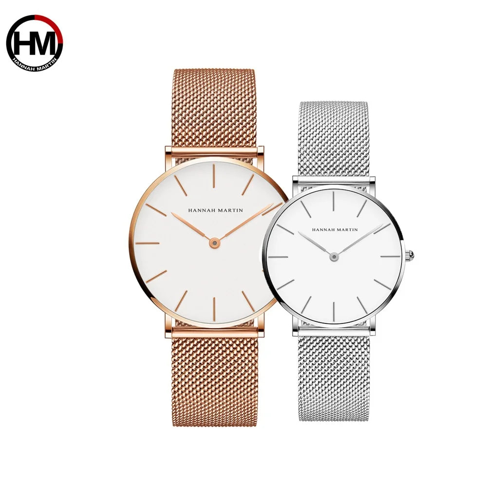 Couple Watches Dropship Simple 1 Set Watch Casual Fashion Steel Mesh Steel Waterproof Luxury Brand Sport Watch Relogio Masculino