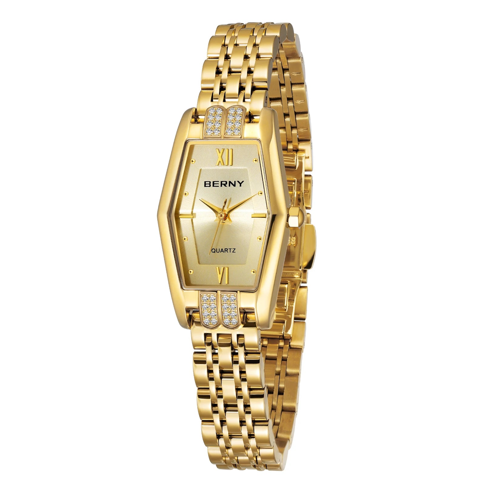 Gold Hexagon Bracelet Watch