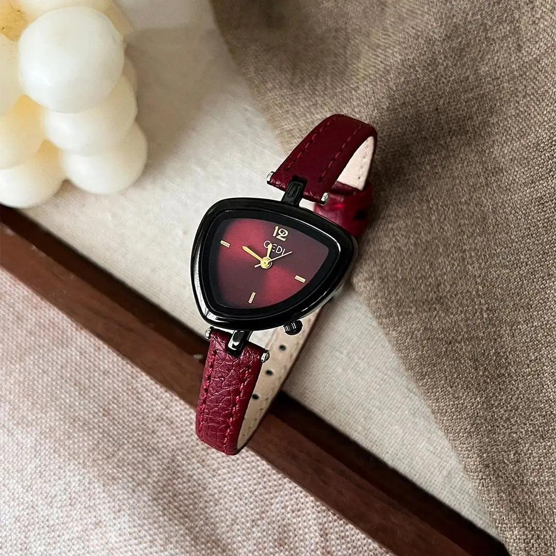 2025 NEW Minimalist Elegant Women's Watch with Asymmetrical Small Dial Design Water-Resistant Quartz Ladies' Wristwatch Gift