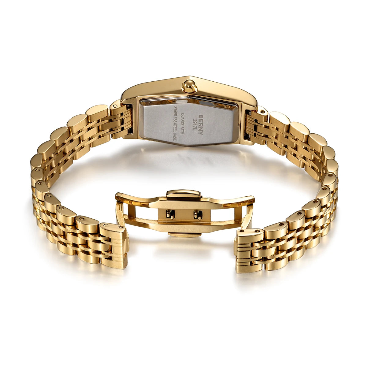 Gold Hexagon Bracelet Watch