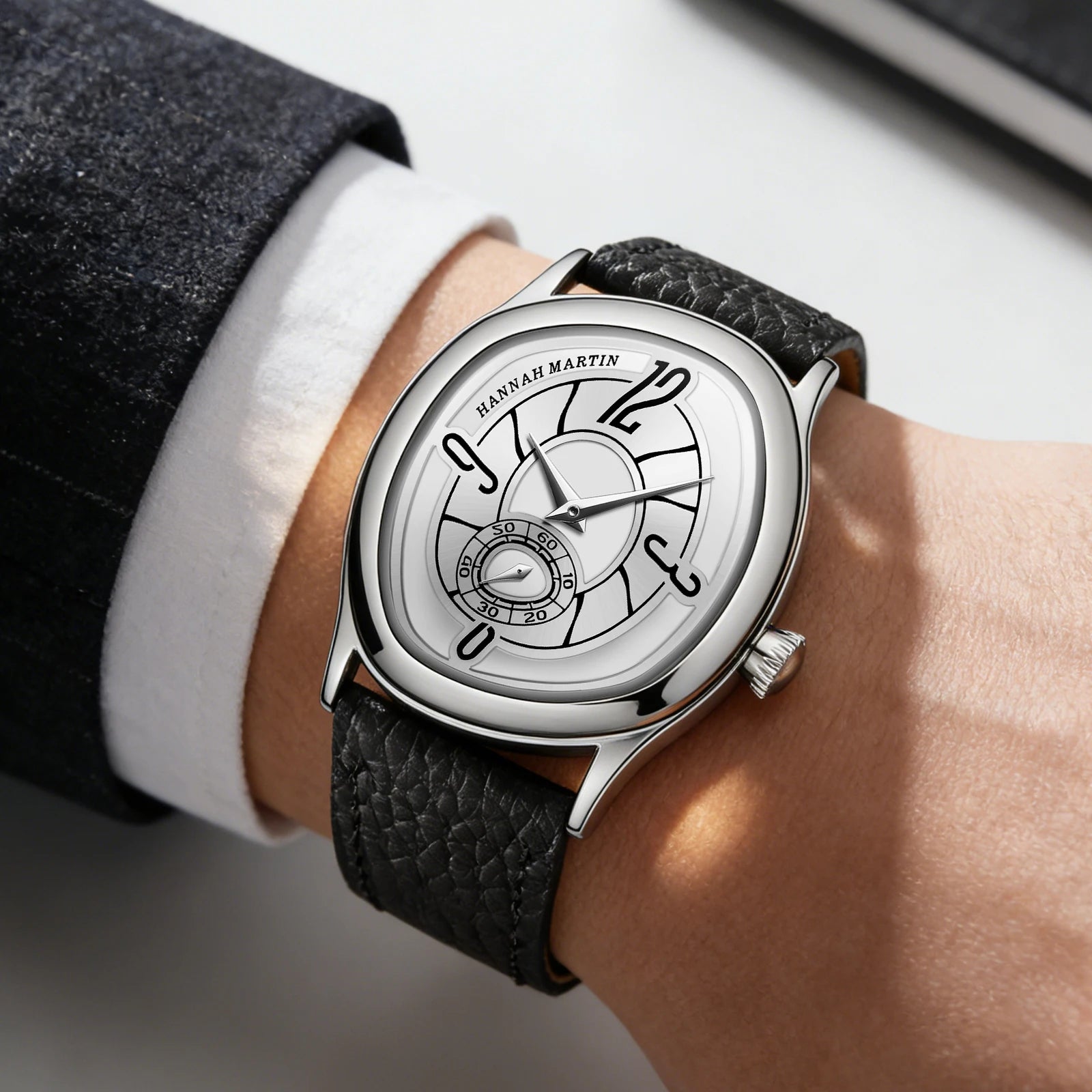 Geometric Leather Watch