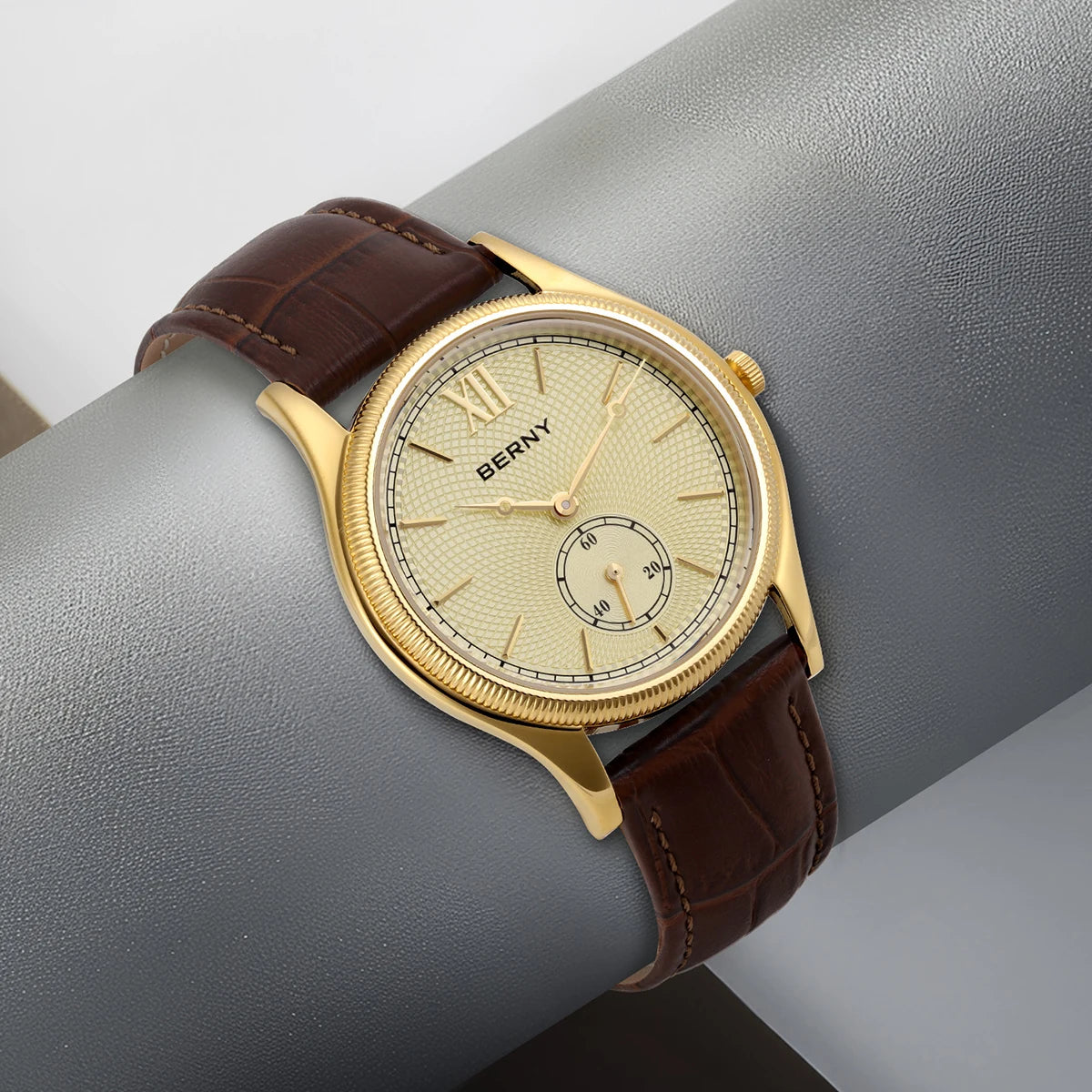 Classic Gold Leather Watch
