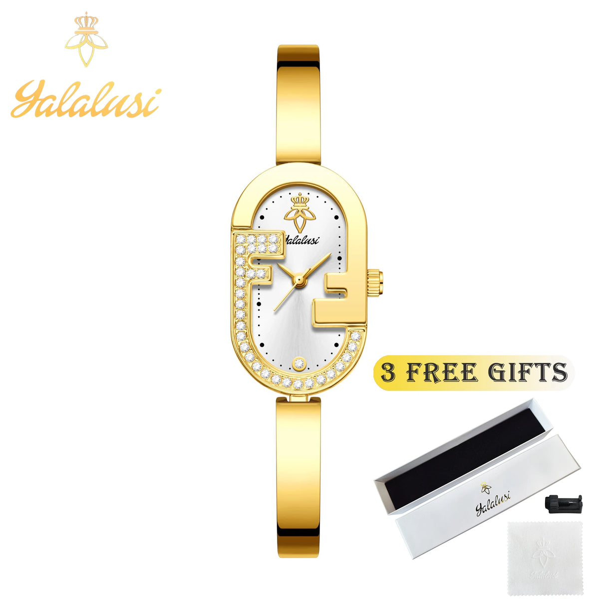 YaLaLuSi Women's Water-Resistant Quartz Watch: A Luxurious, Fashionable, and Elegant Bracelet Watch—The Perfect Gift for Girls