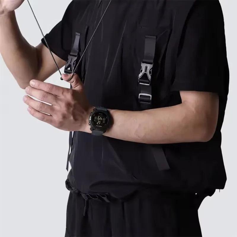 NAVIFORCE 7104 Fashion Men Electronic Watch Sports Calendar Luminous Waterproof Silicone Strap Brand Digital Watches for Man