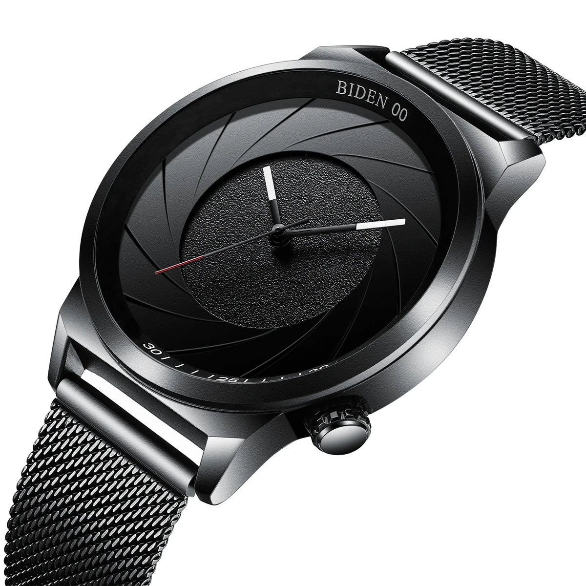 New Men Watch Fashion Mens Stainless Steel Mesh Waterproof Sport Quartz Wristwatch Luxury Blue Male Watches for Men Female Reloj