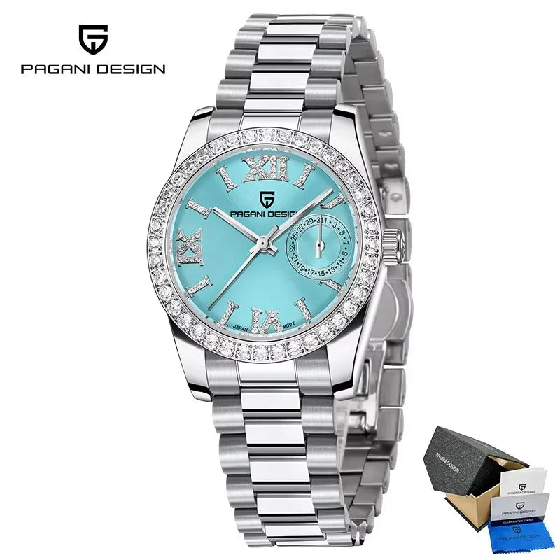 2025 New PAGANI DESIGN Women's Watches Luxury Quartz Watch For Woman Elegant Fashion Wristwatch Ladies Gift AR Sapphire Mirror