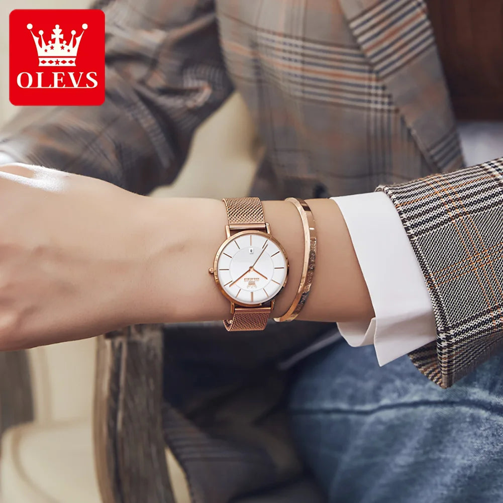Slim Calendar Watch
