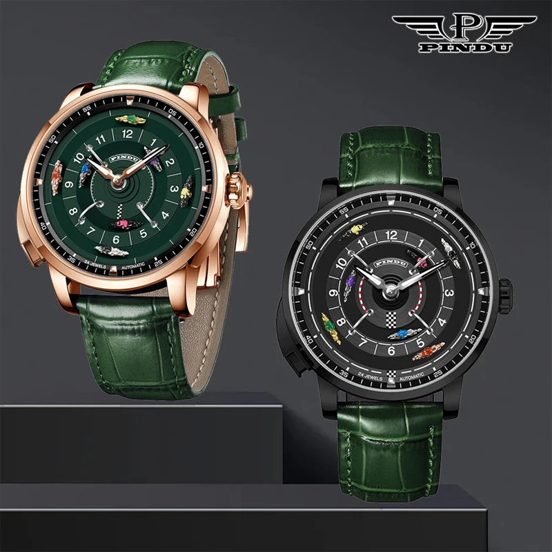 Pindu Horse Gambling Series Men's Full Automatic Mechanical Watch European Racing Roulette Entertainment Design Party Watch