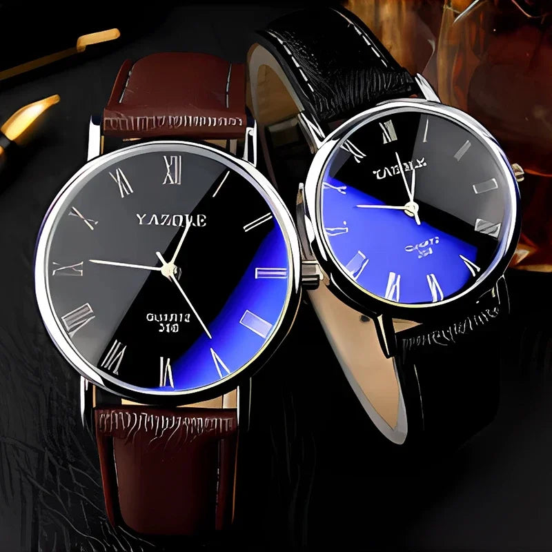 Fashion Wrist Watches for Men Top Brand Analog Men's Quartz Watches Leather Band Casual Business Men Watches Relogio Masculino