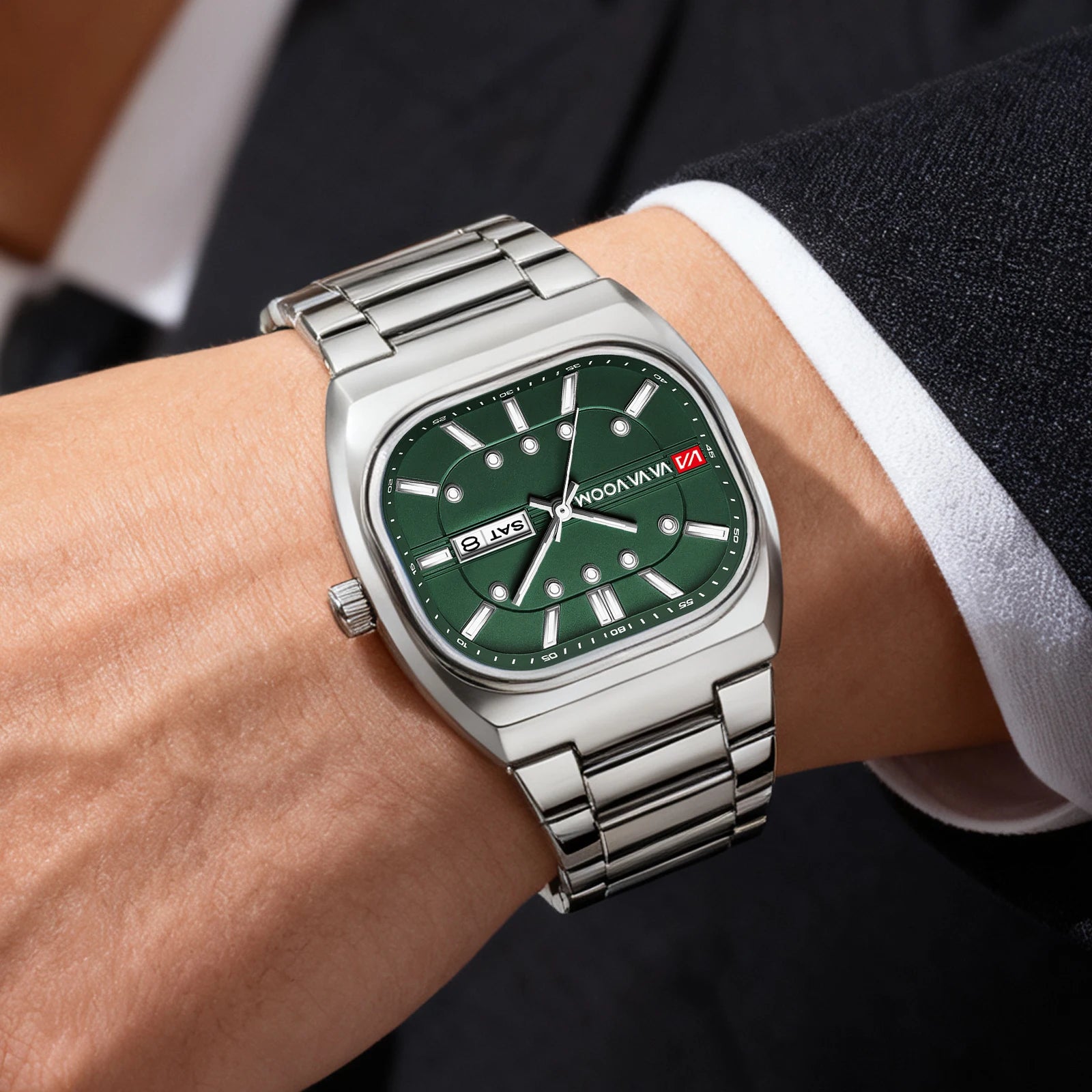 Square Steel Watch