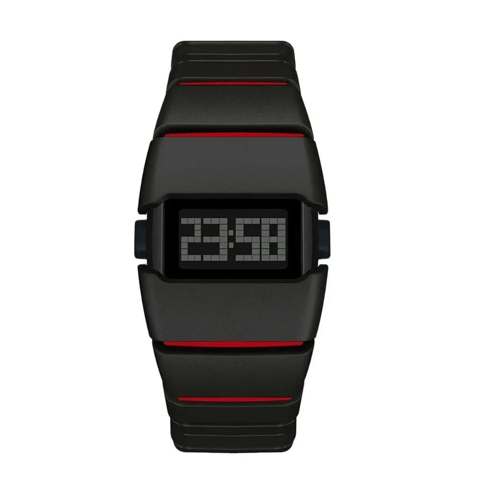 Plastic LED Electronic Watch Lightweight Digital Sports Watch Vintage Original Design Stainless Steel Wristwatch