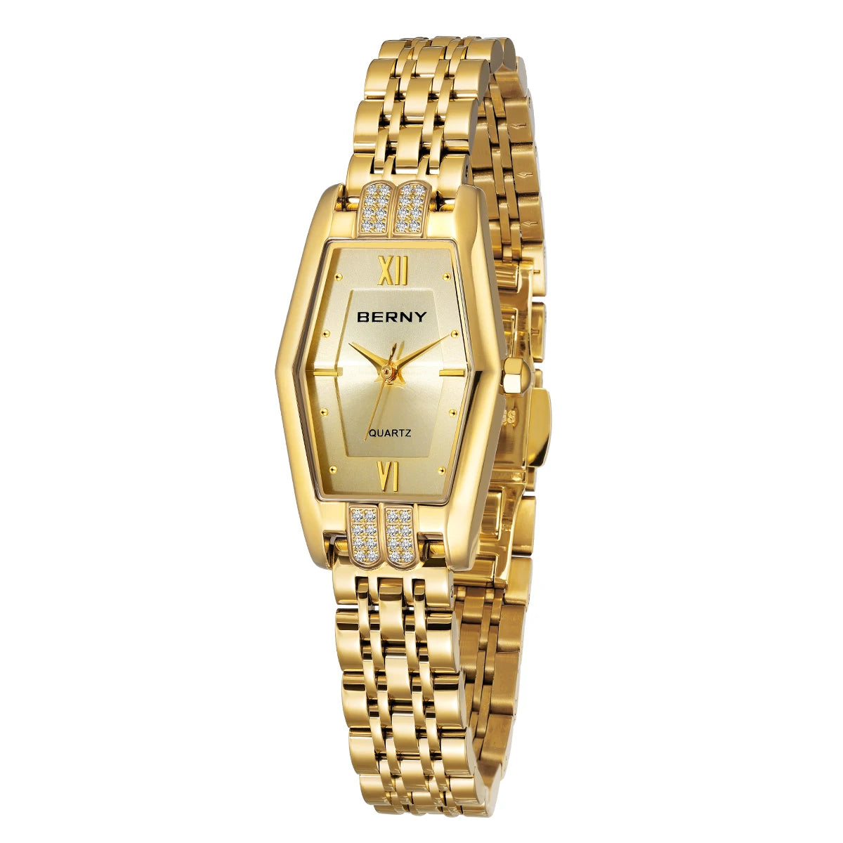 Gold Hexagon Bracelet Watch