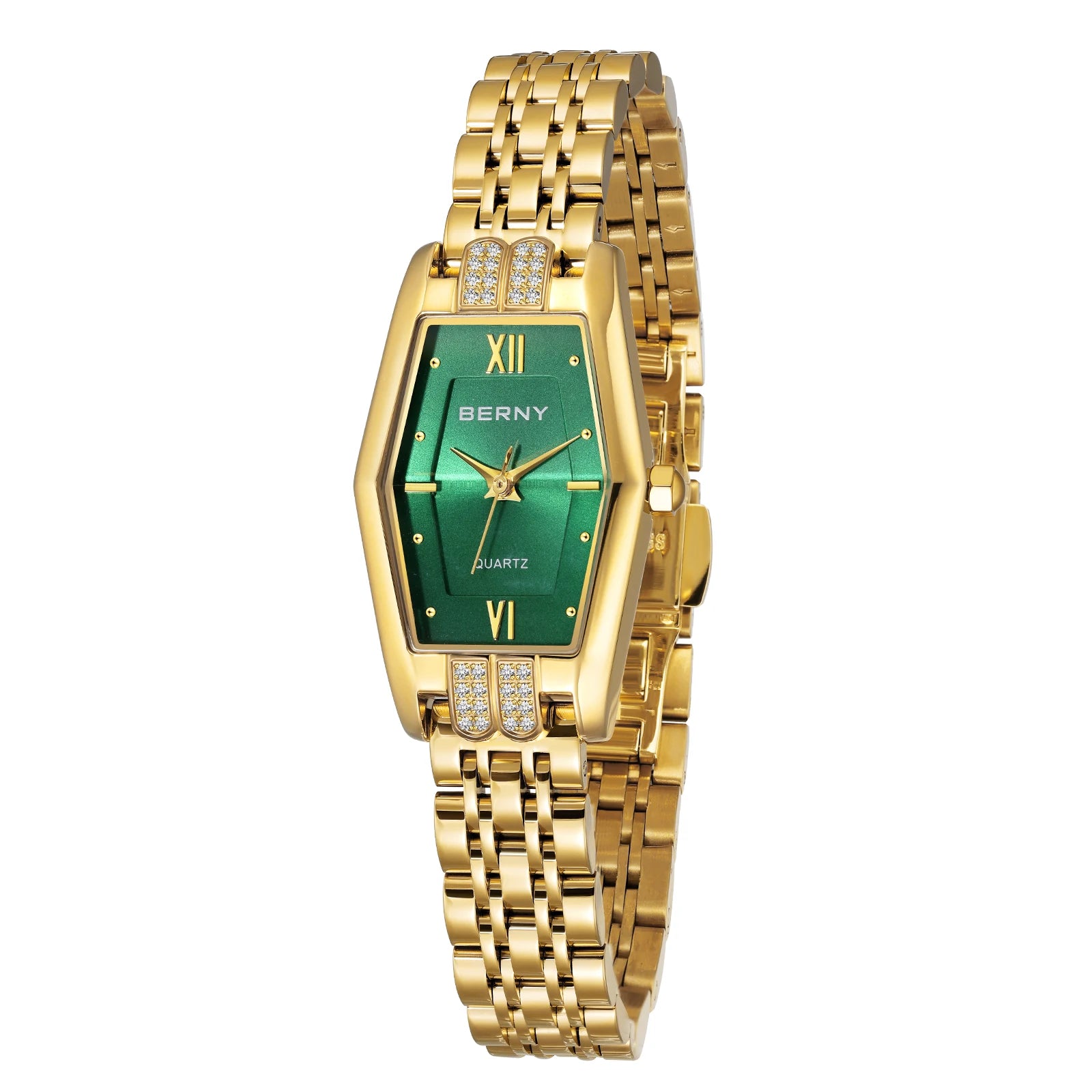 Gold Hexagon Bracelet Watch
