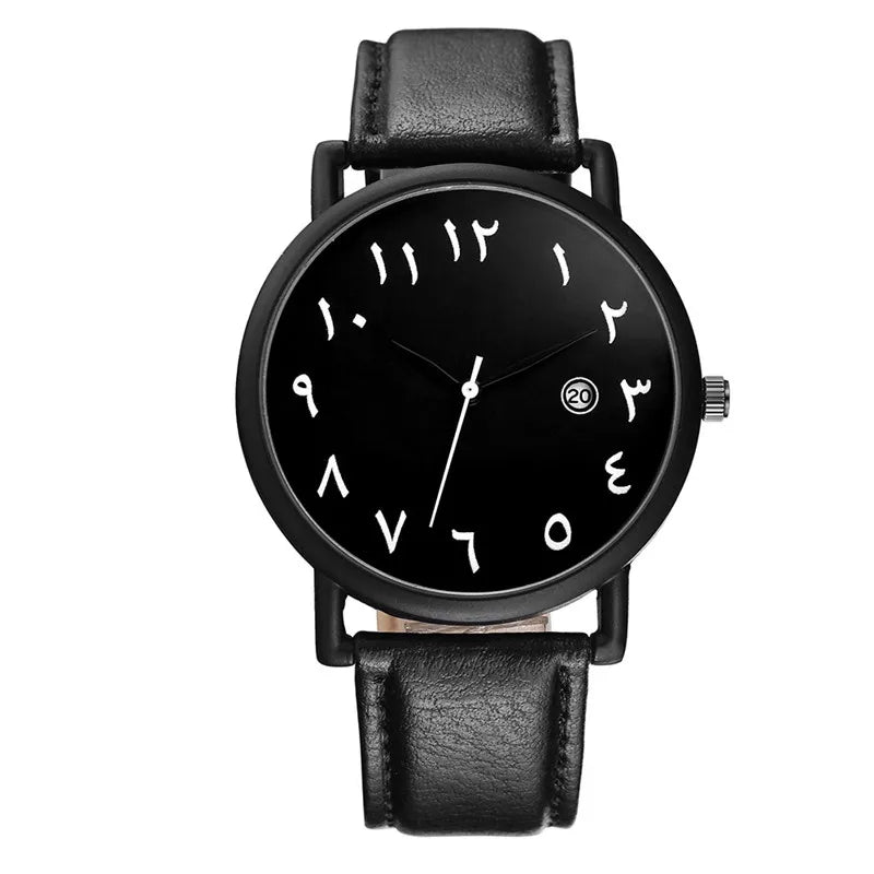 Men's Watches 2025 Simple Sport Arabic Numerals Analog Quartz Wristwatches Fashion Casual Leather Man Watches Relogios Masculino