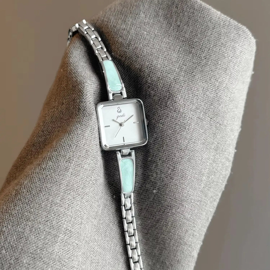 Elegant Quartz Women Watch Stainless Steel Bracelet Elegant Waterproof Ladies Dress Wristwatch Minimalist Office Daily Gift
