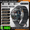 New Outdoor Sports Fitness 1.7 Inch Smart Watch 1400mAh Battery Waterproof SOS Dual-Color Flashlight BT Call Smart watch For Men