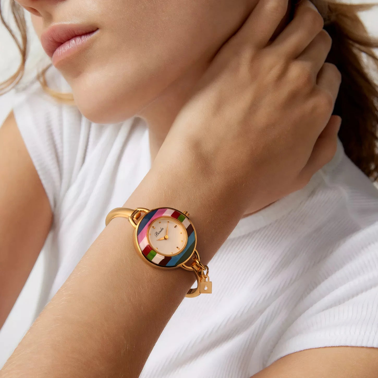 Rainbow Gold Watch