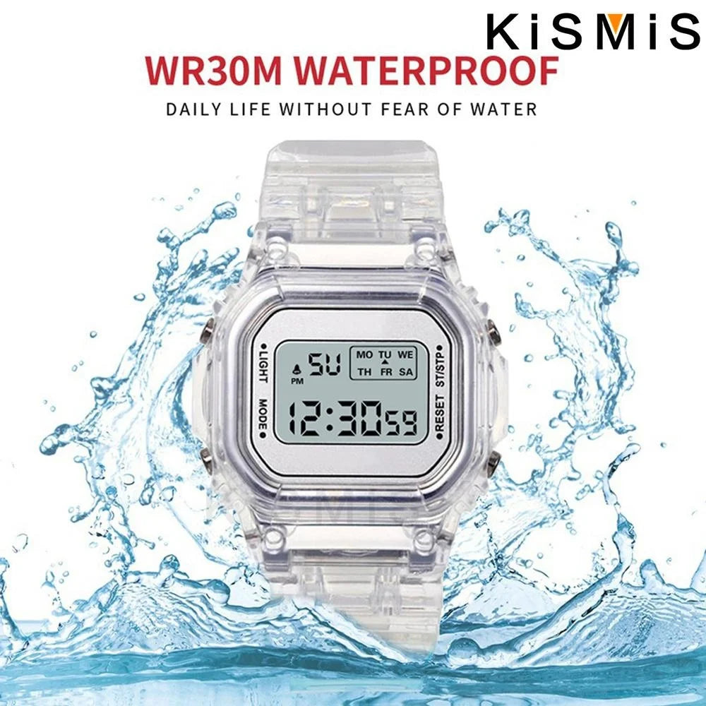 Square LED Digital Watch