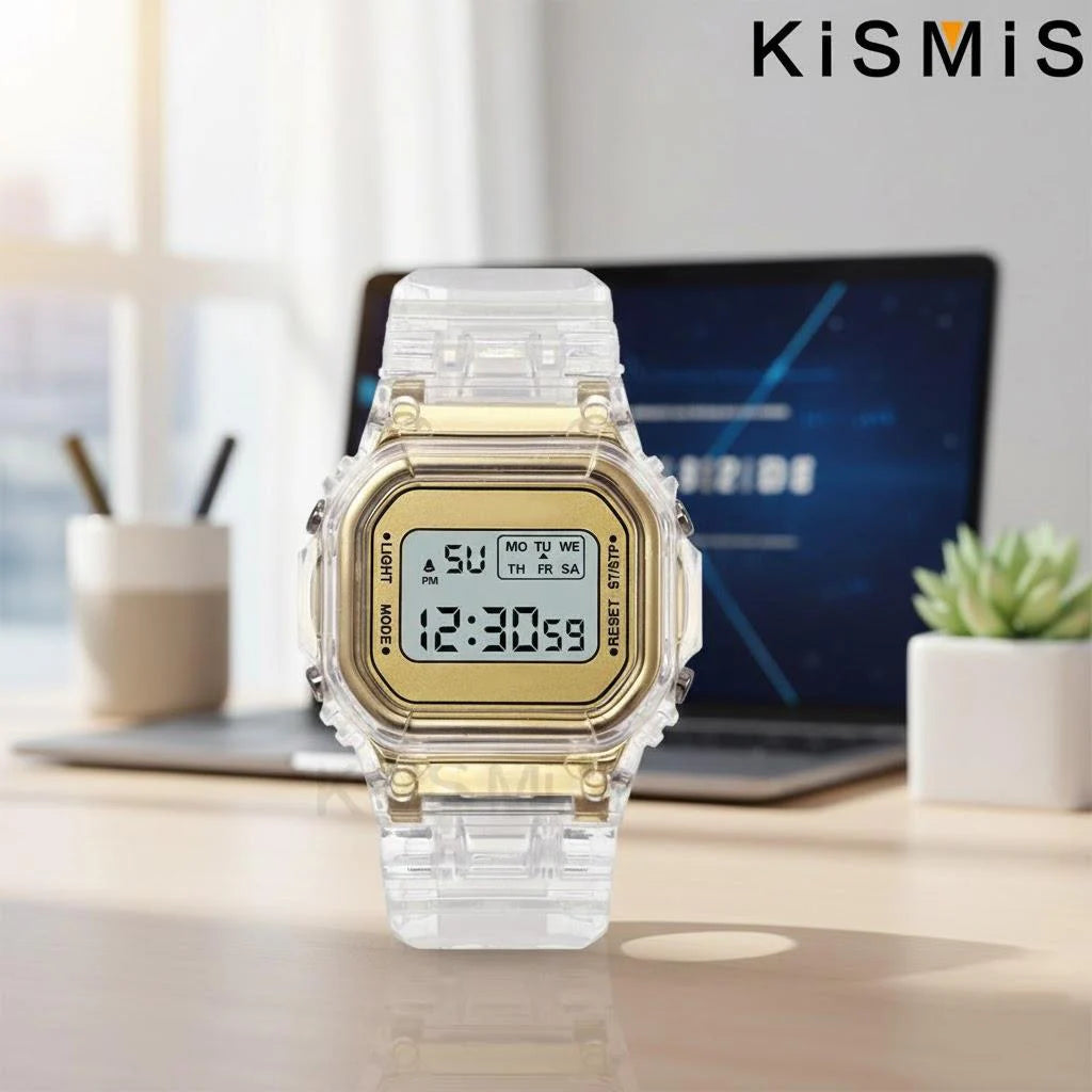 Square LED Digital Watch