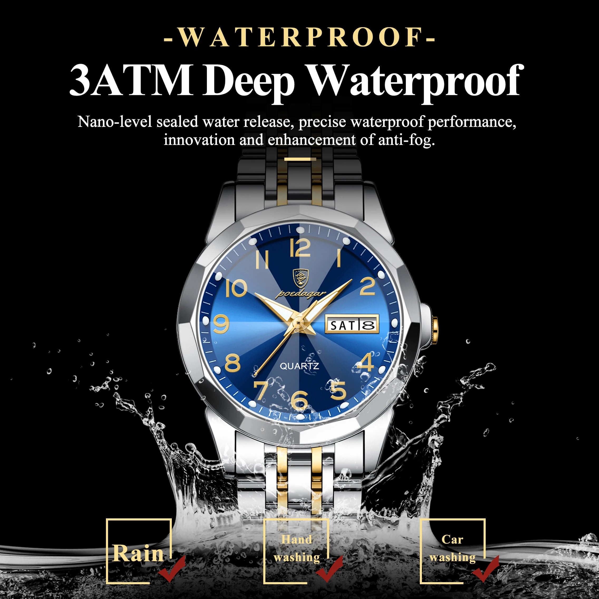 Waterproof Couple Watch Set
