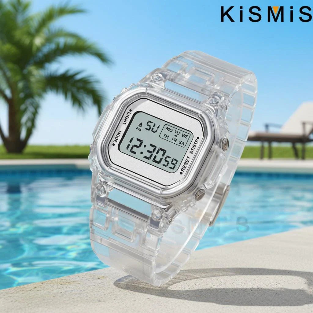 Square LED Digital Watch