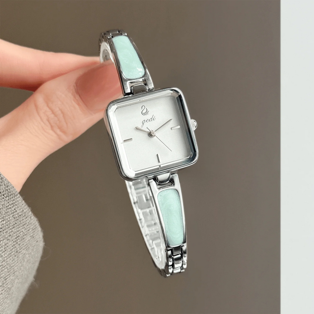 Elegant Quartz Women Watch Stainless Steel Bracelet Elegant Waterproof Ladies Dress Wristwatch Minimalist Office Daily Gift