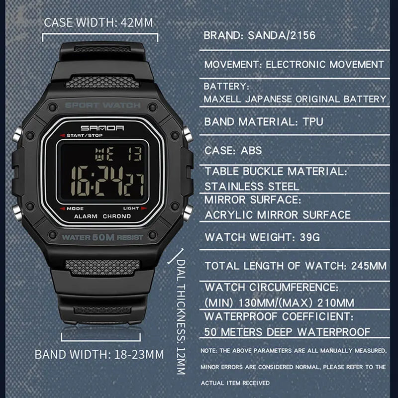 Army Digital Sport Watch