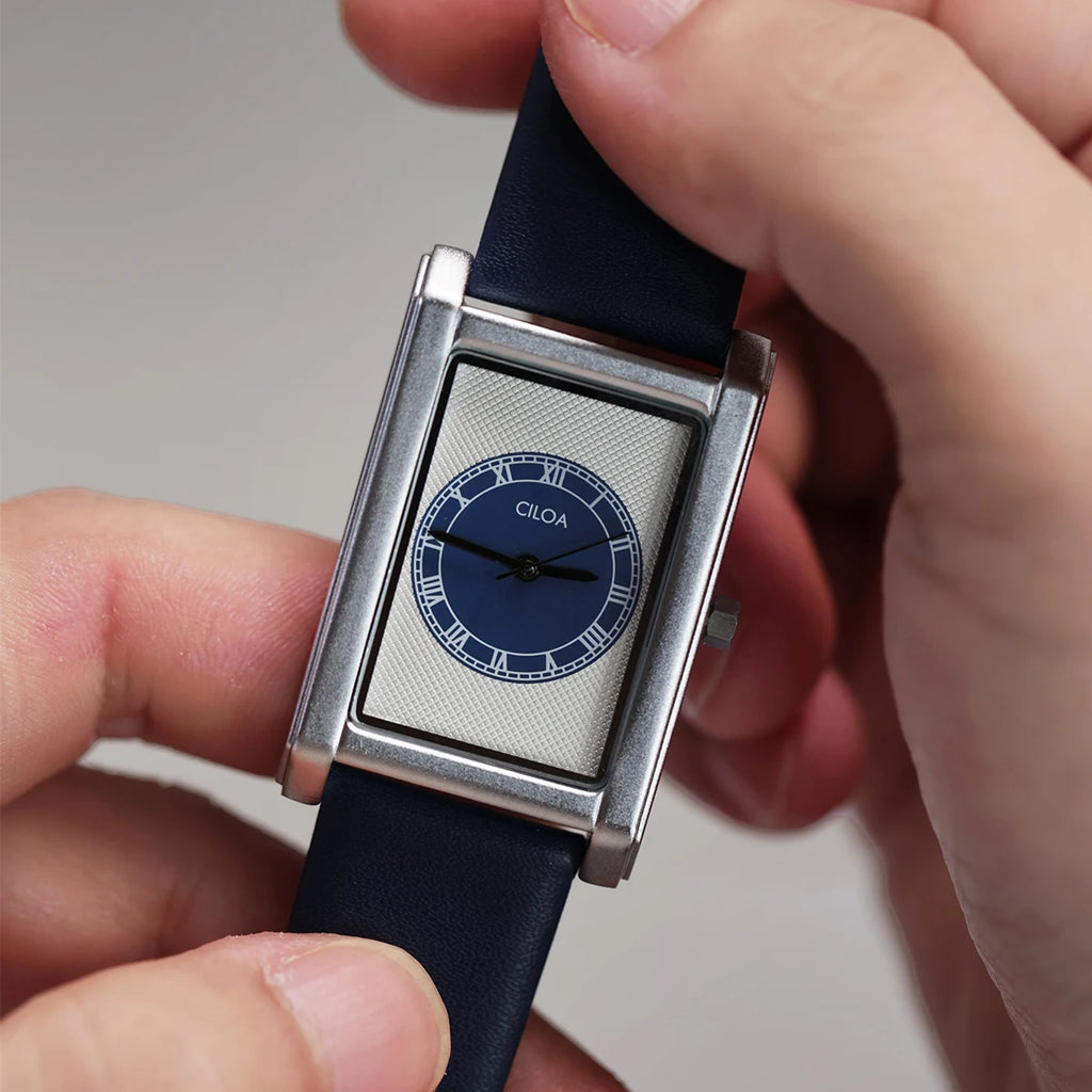 CILOA New Men's Retro-Style Business-Casual Square Quartz Waterproof Watch