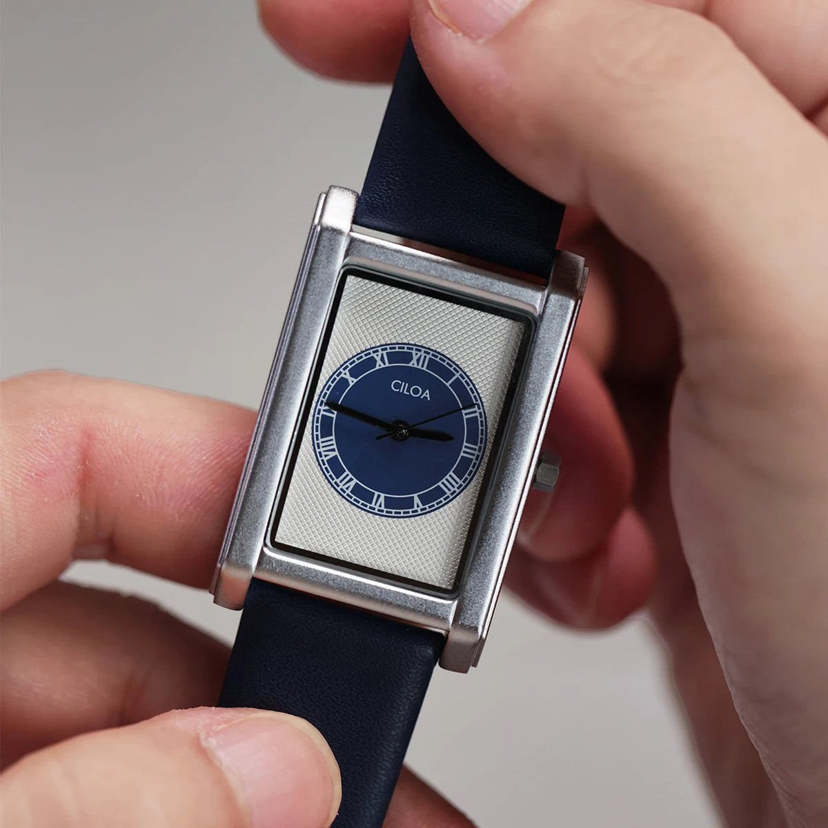 CILOA New Men's Retro-Style Business-Casual Square Quartz Waterproof Watch