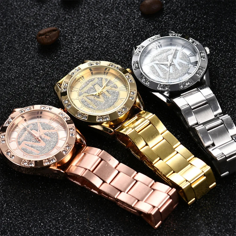 Gold Bracelet Quartz Watch