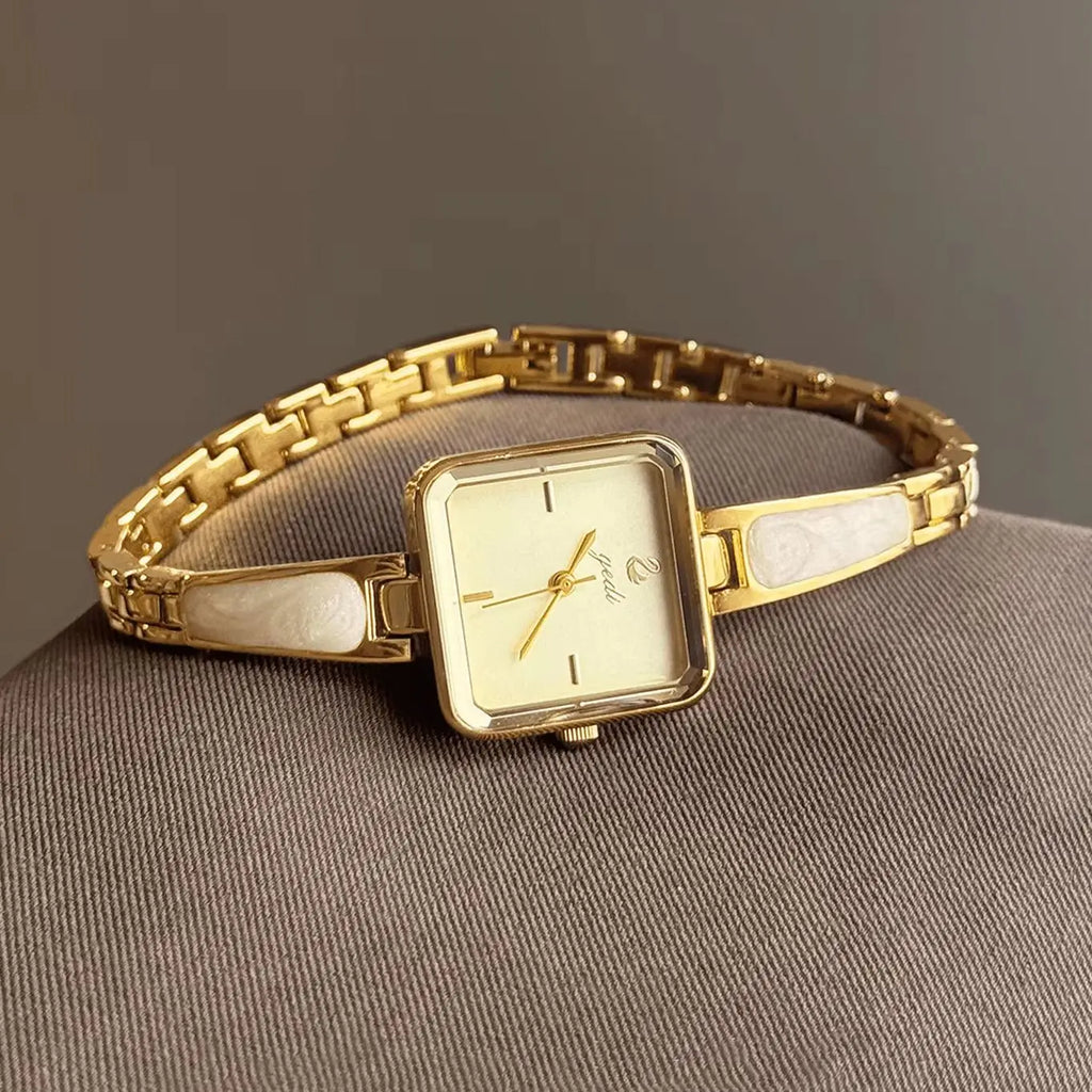 Elegant Quartz Women Watch Stainless Steel Bracelet Elegant Waterproof Ladies Dress Wristwatch Minimalist Office Daily Gift