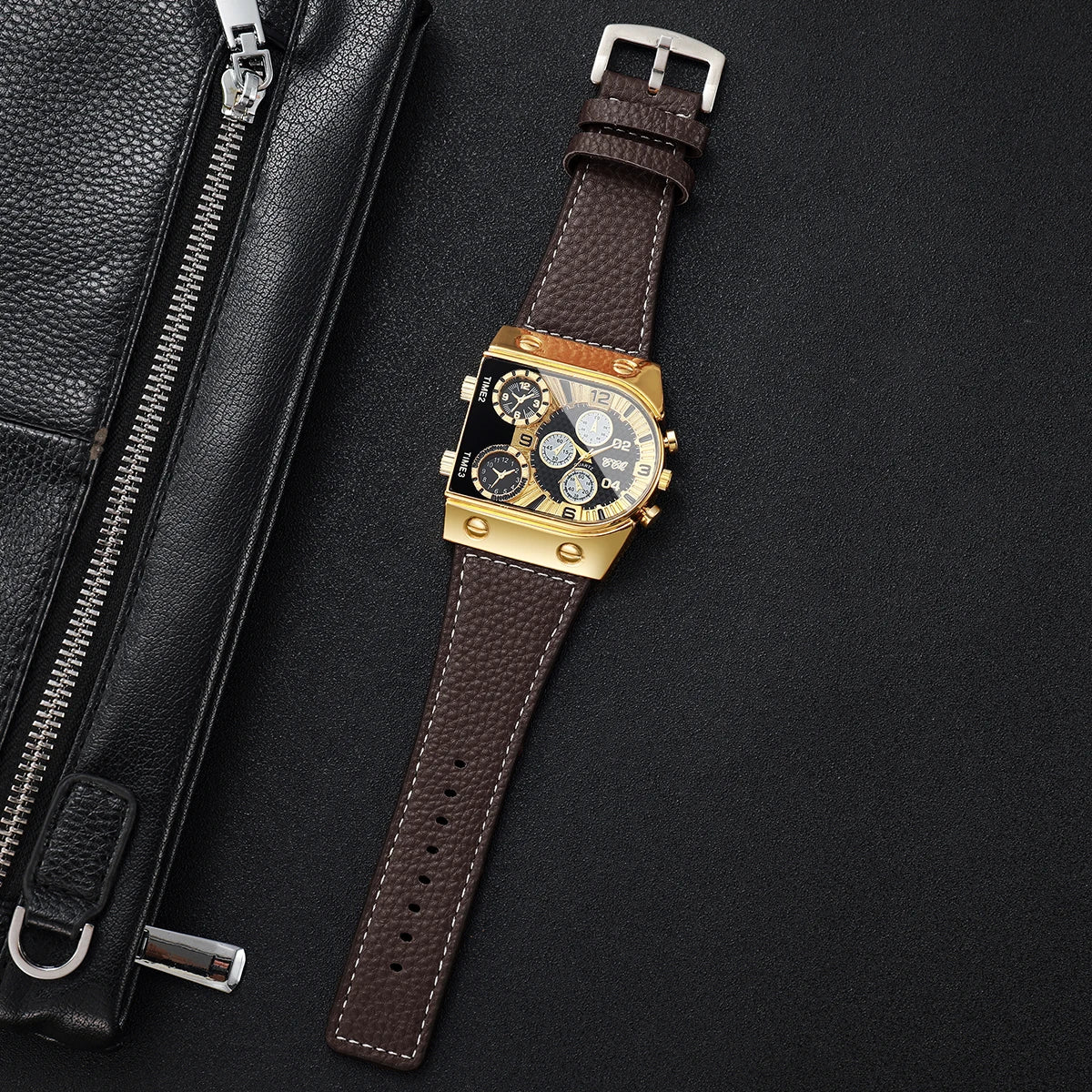 Square Leather Watch