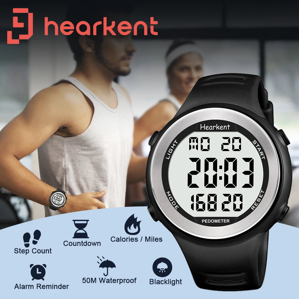 Digital Pedometer Watch