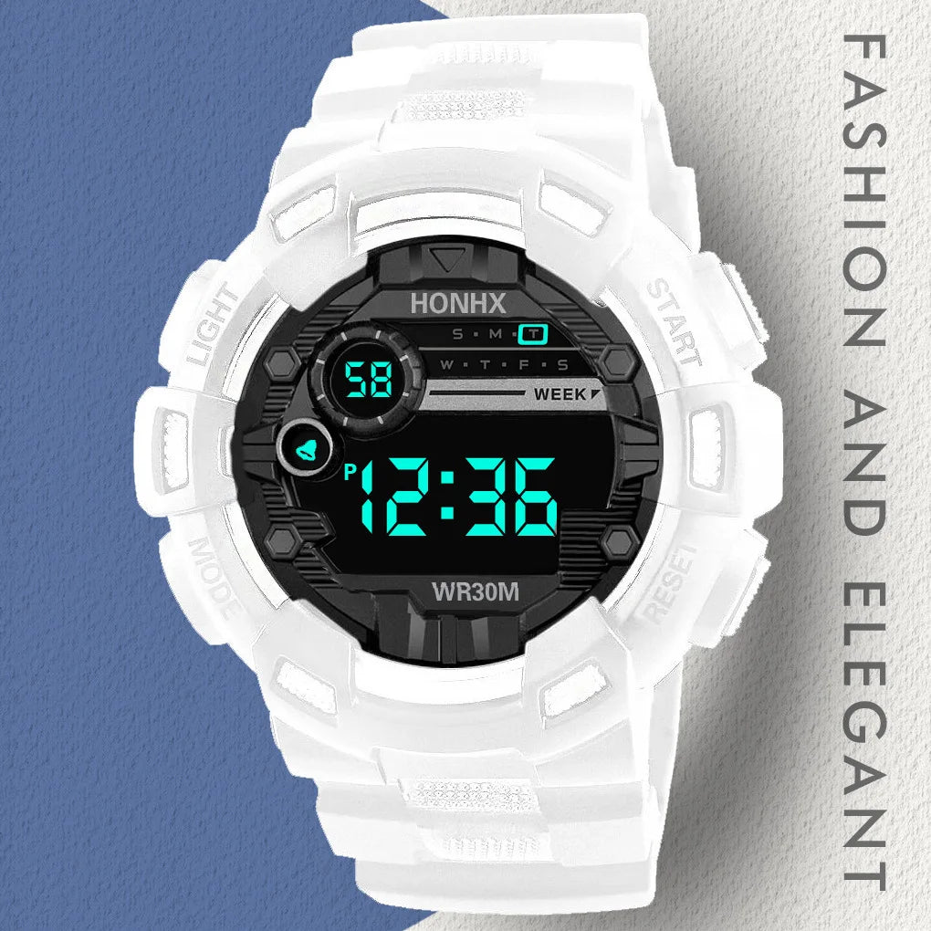 Sports Men's Watch Waterproof Luminous Military Clock Waterproof LED Digital Wathes Fitness Sports Watch for Man Kids Student