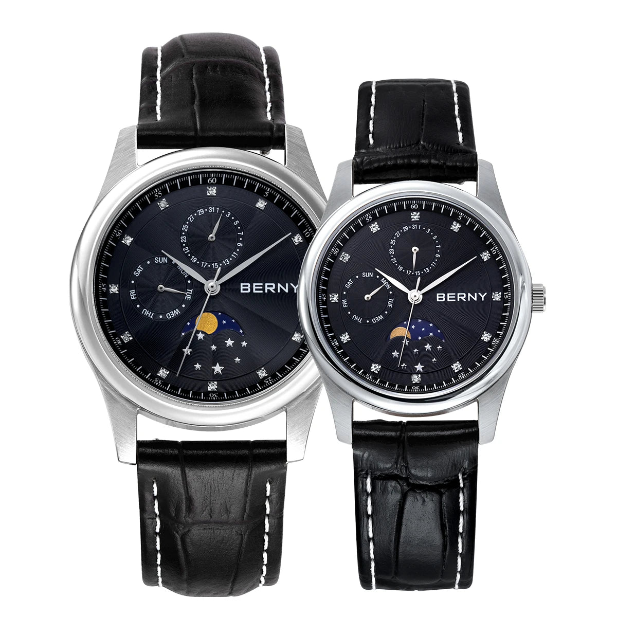 Moonphase Couple Watch Set