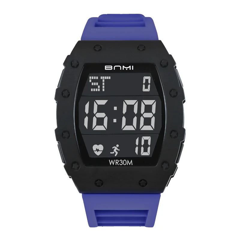 BNMI LED Digital Electronic Sports Watches for Men Multifunctional Military Waterproof Timing Outdoor Watch Men's Gift NEW