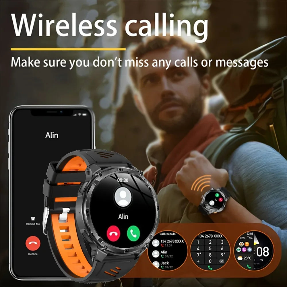 2026 New T-Rex3 Pro GPS Tracker 1100mAh Smartwatch Men 120-Day Standby Clock Rugged Outdoor Sport 10ATM Waterproof Call Watches