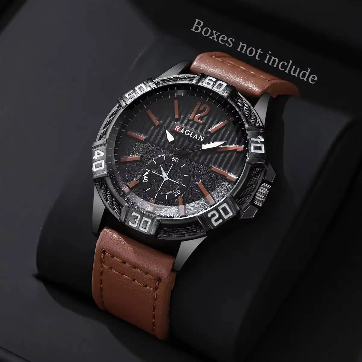 Fashion Men's Watch Casual Leather Strap Men Business Wrist Watches Reloj Hombre（Without Box）