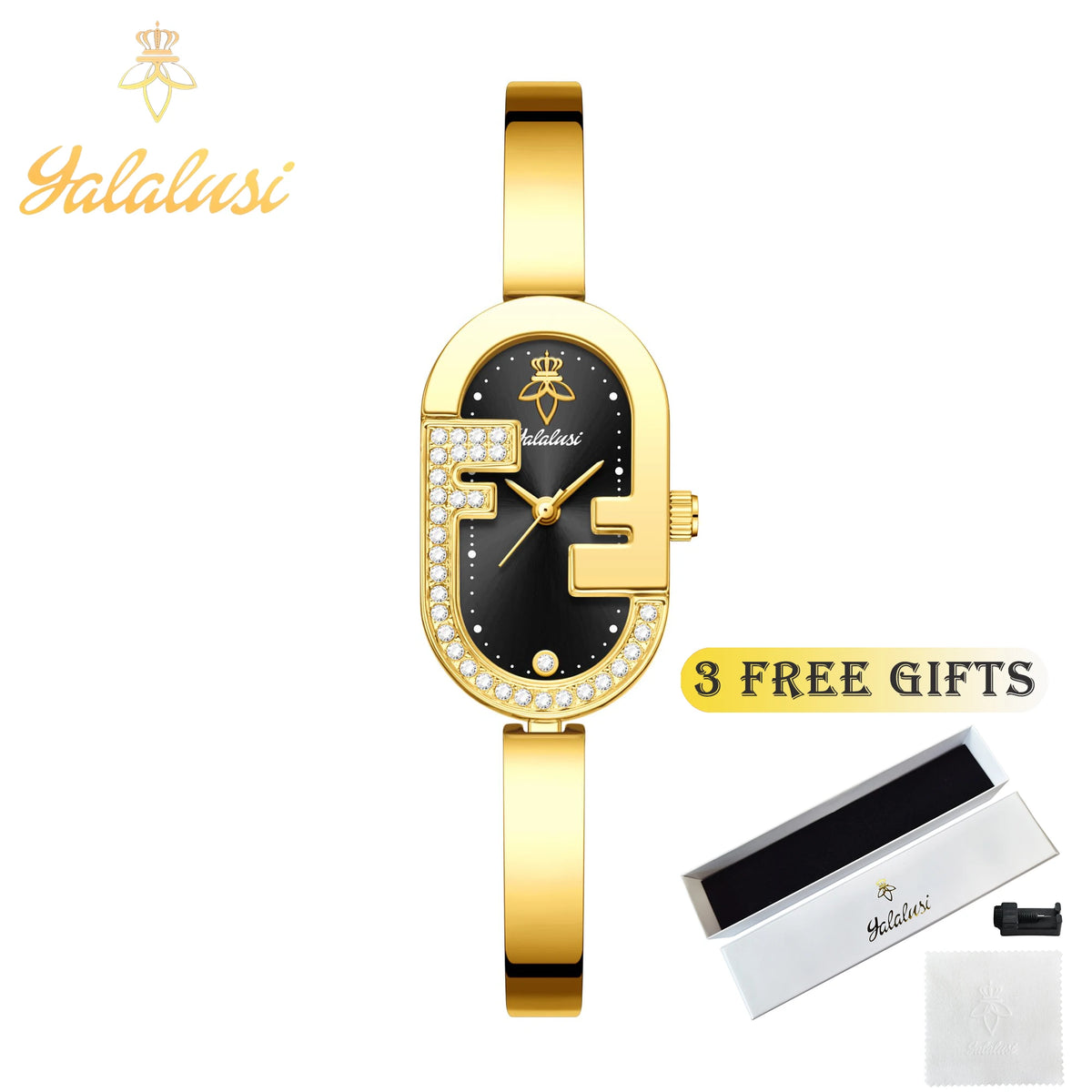 YaLaLuSi Women's Water-Resistant Quartz Watch: A Luxurious, Fashionable, and Elegant Bracelet Watch—The Perfect Gift for Girls