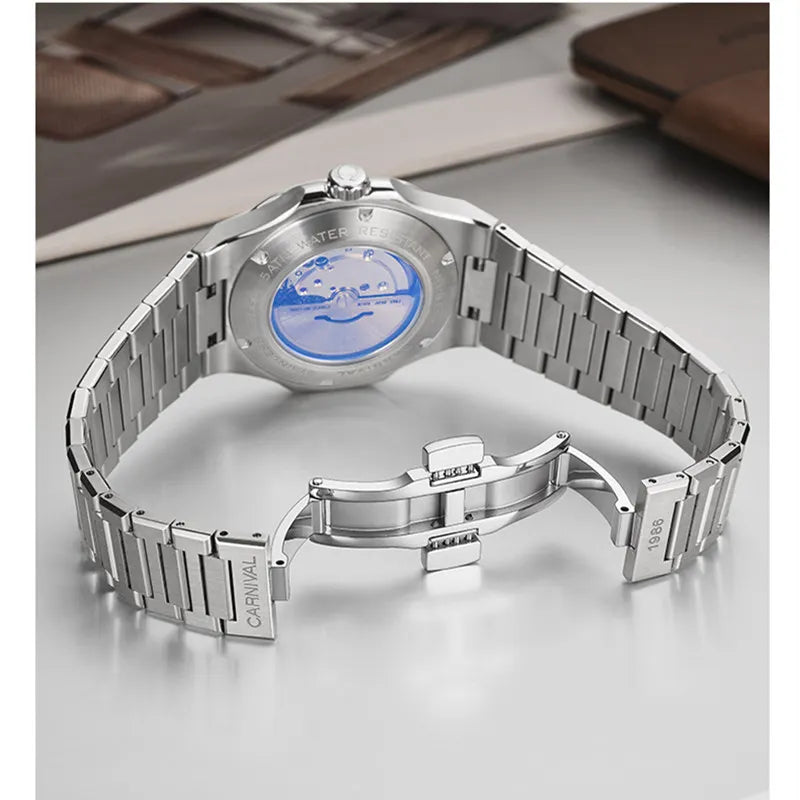 Switzerland Carnival Automatic Watch for Men Luxury Brand MIYOTA Mechanical Men‘s Watches Nautilus Moonphase Reloj Hombre Montre