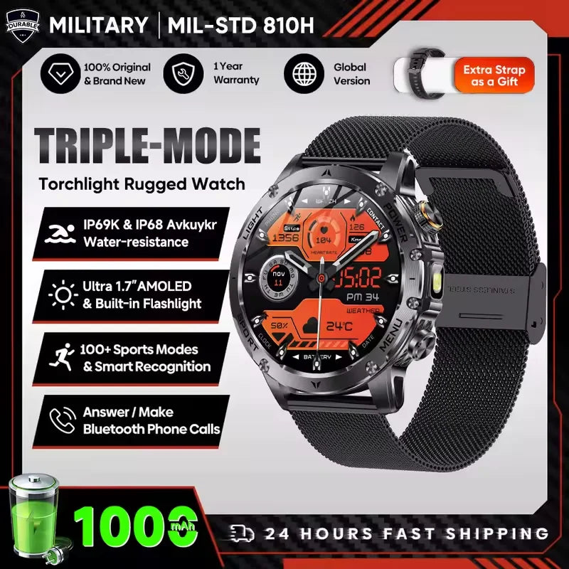 Outdoor GPS NFC Smartwatch