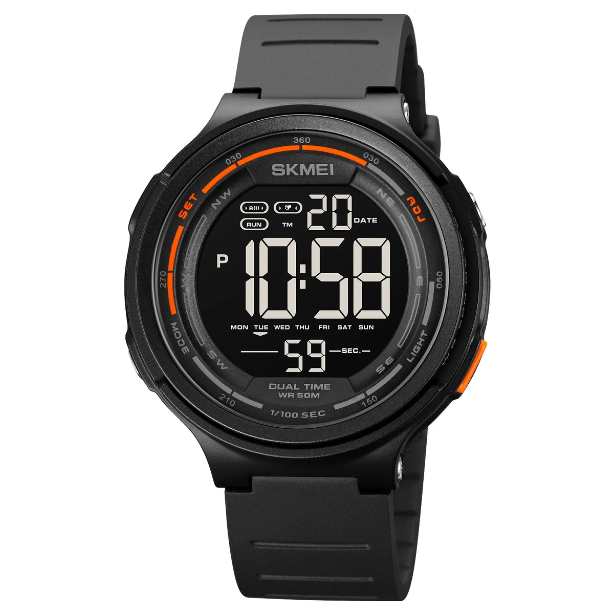 SKMEI Fashion Mens Sport Watches Digital LED Light Countdown For Men Women 5Bar Waterproof Wristwatches Alarm Clock