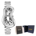 Original Y2K Men's Watch Irregular Creative Crash Melting Twist Watch For Men Genuine Leather Advanced Creative Design 여성용 손목시계