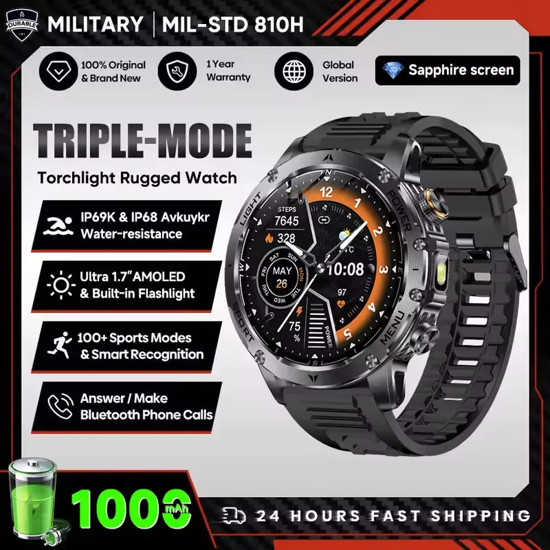 Outdoor GPS NFC Smartwatch