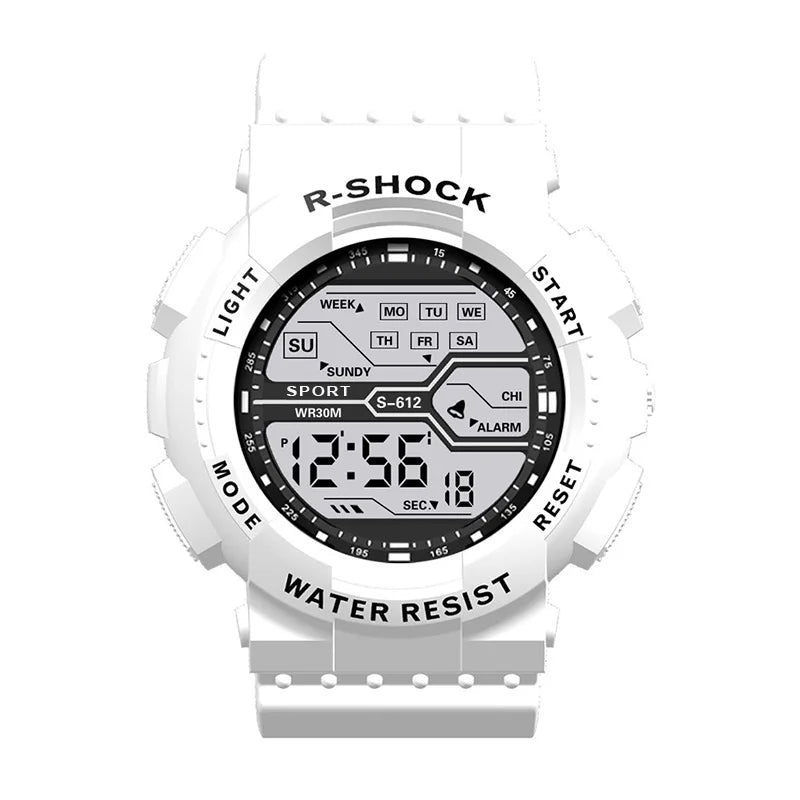 Digital Watches Sports LED Wristwatches Men's 30m Waterproof Watch Digital Light Stopwatch Watch for Men Student Teens